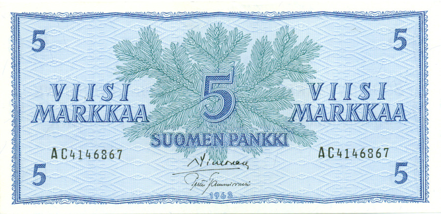 5 Markkaa 1963 AC4146867